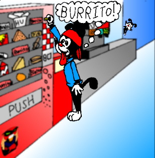 Wakko getting burrito