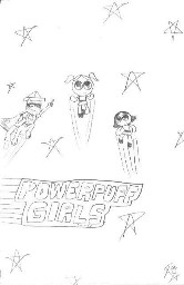 Powerpuff Girls... and a cat